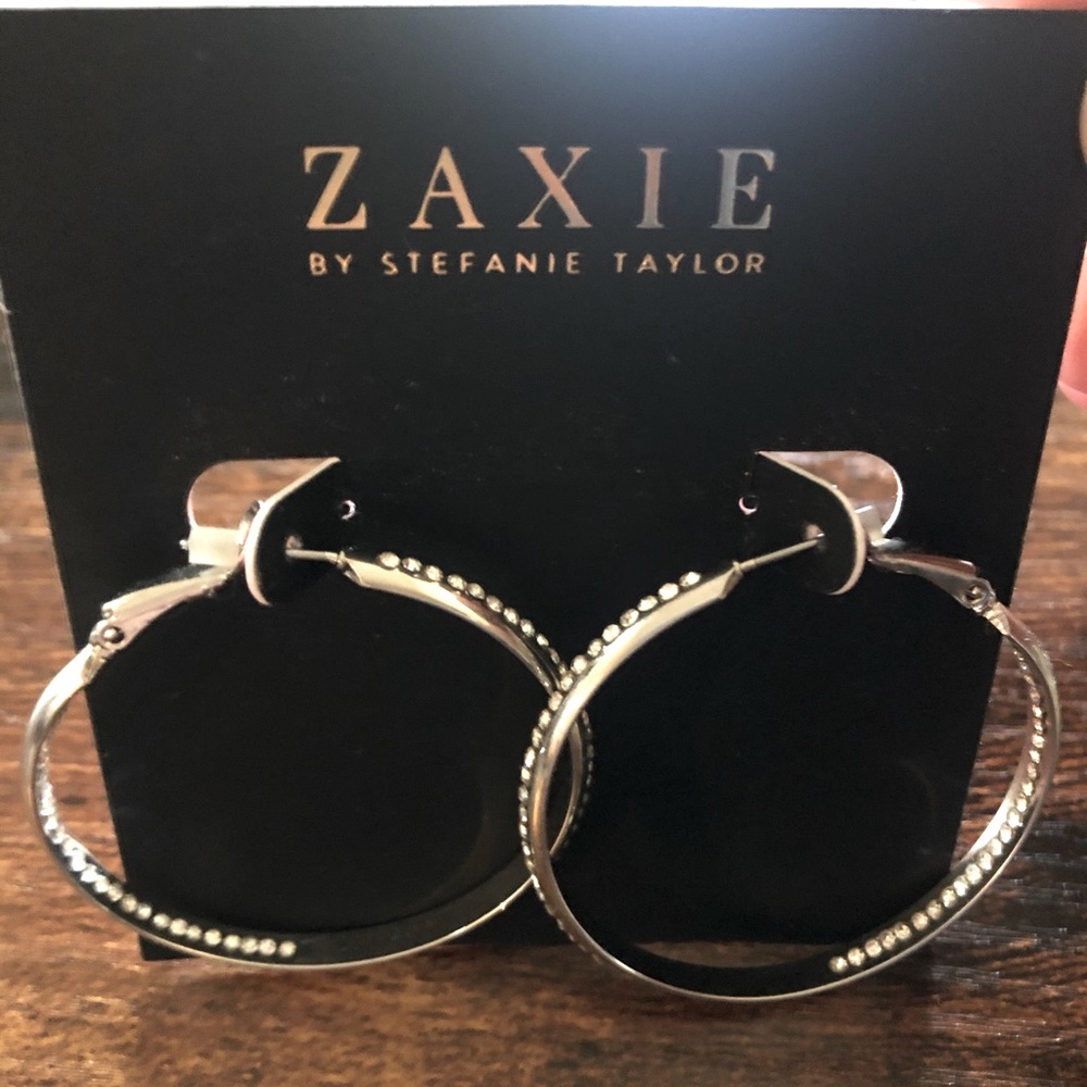 Zaxie “play it by ear” hoop earrings